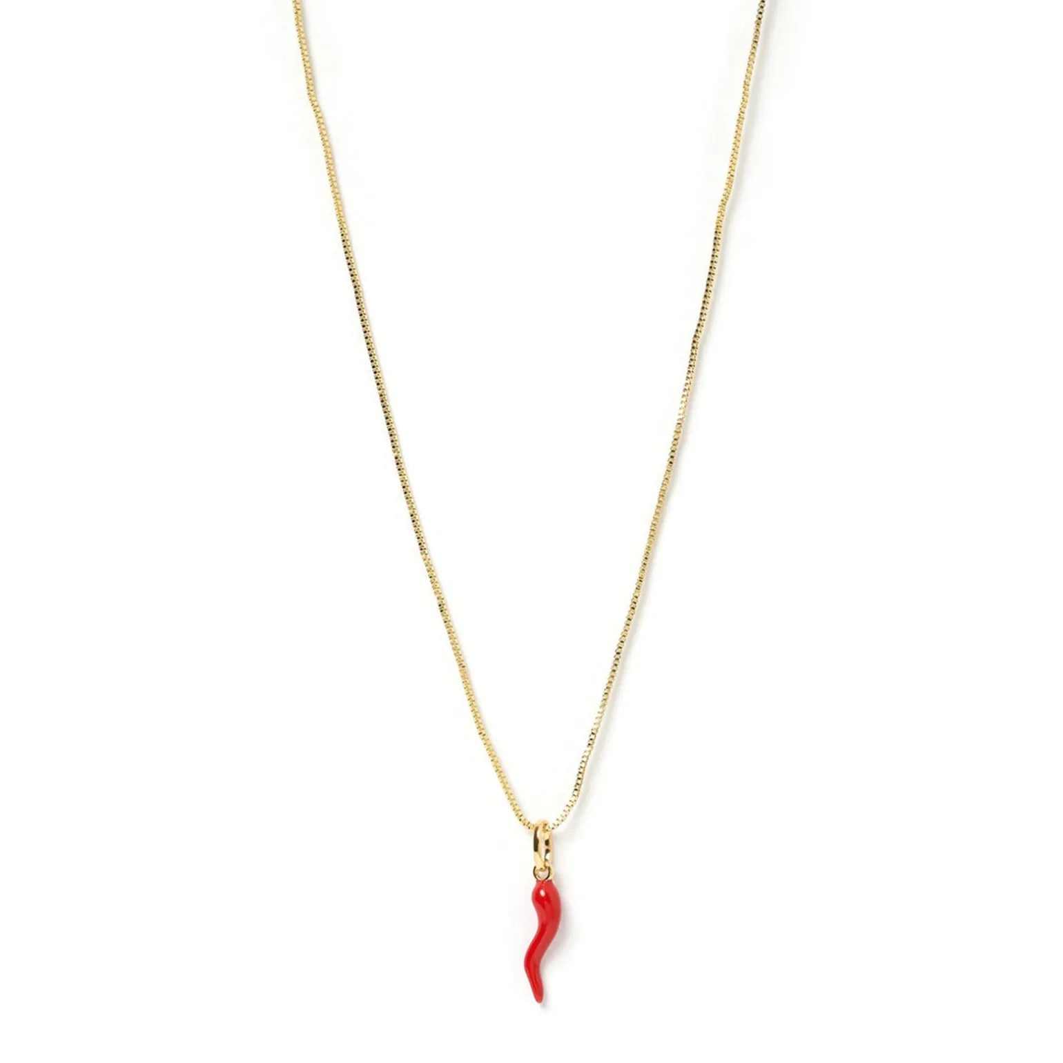 Cornicello Red Charm Necklace