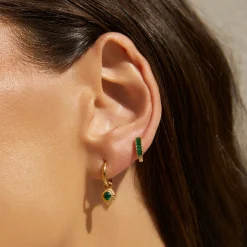 Crushed Birthstone Earrings