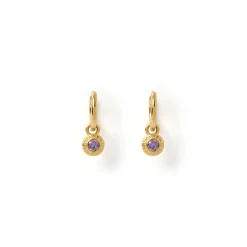 Crushed Birthstone Earrings
