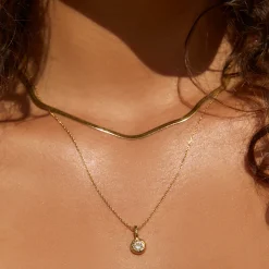 Crushed Birthstone Necklace