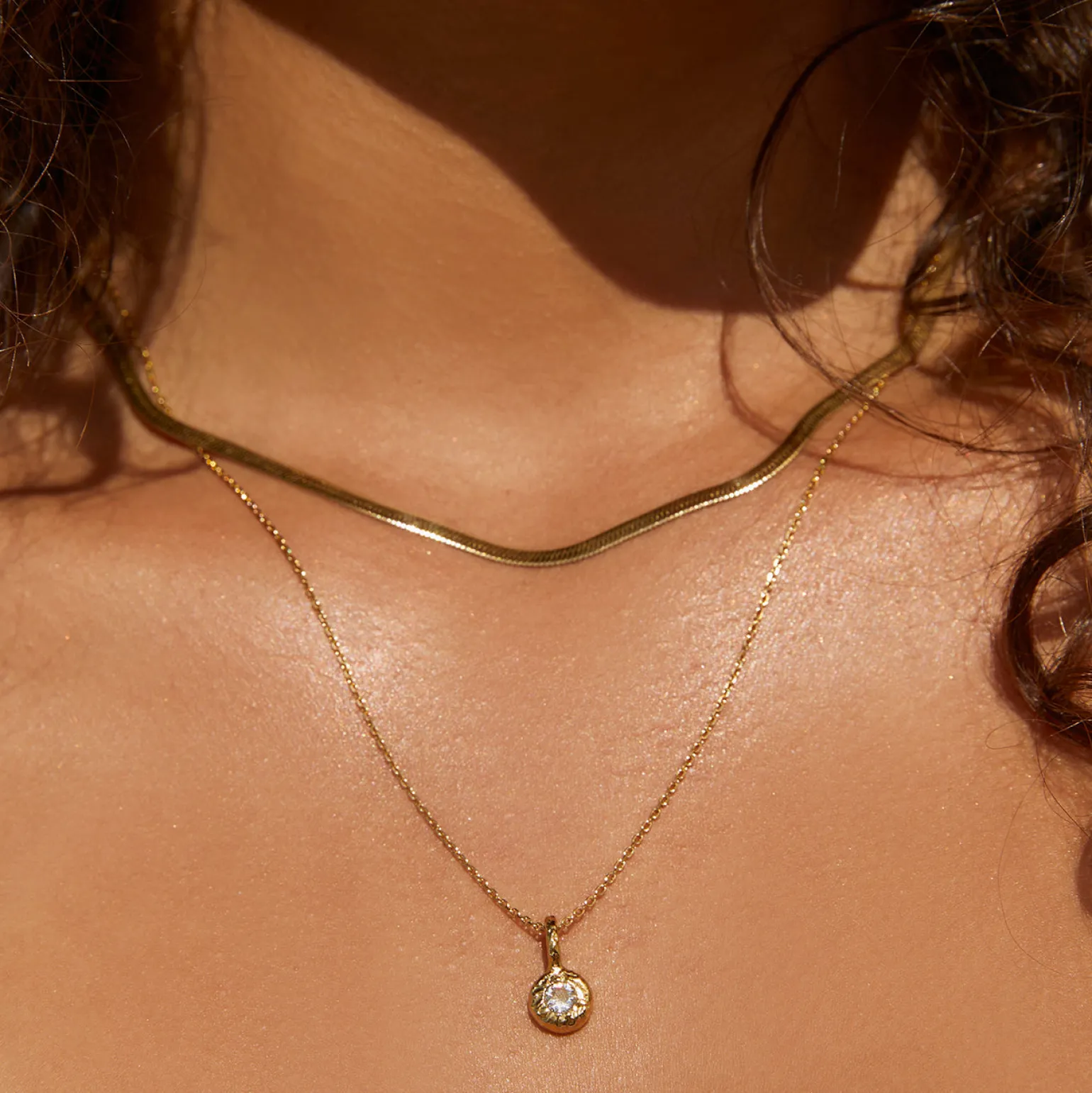 Crushed Birthstone Necklace