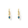 Daisy Gold Earrings - Sapphire