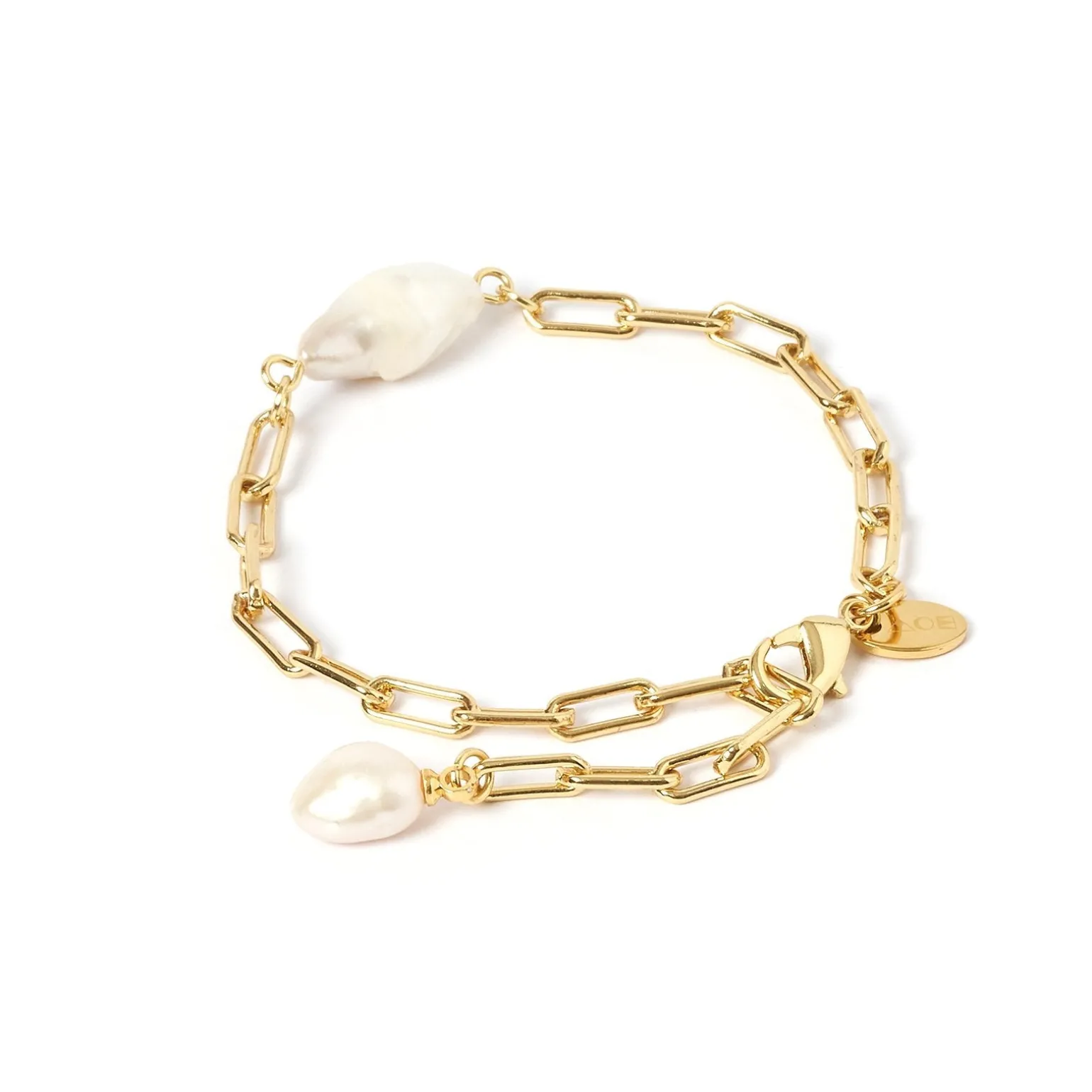 Danielle Gold and Pearl Bracelet