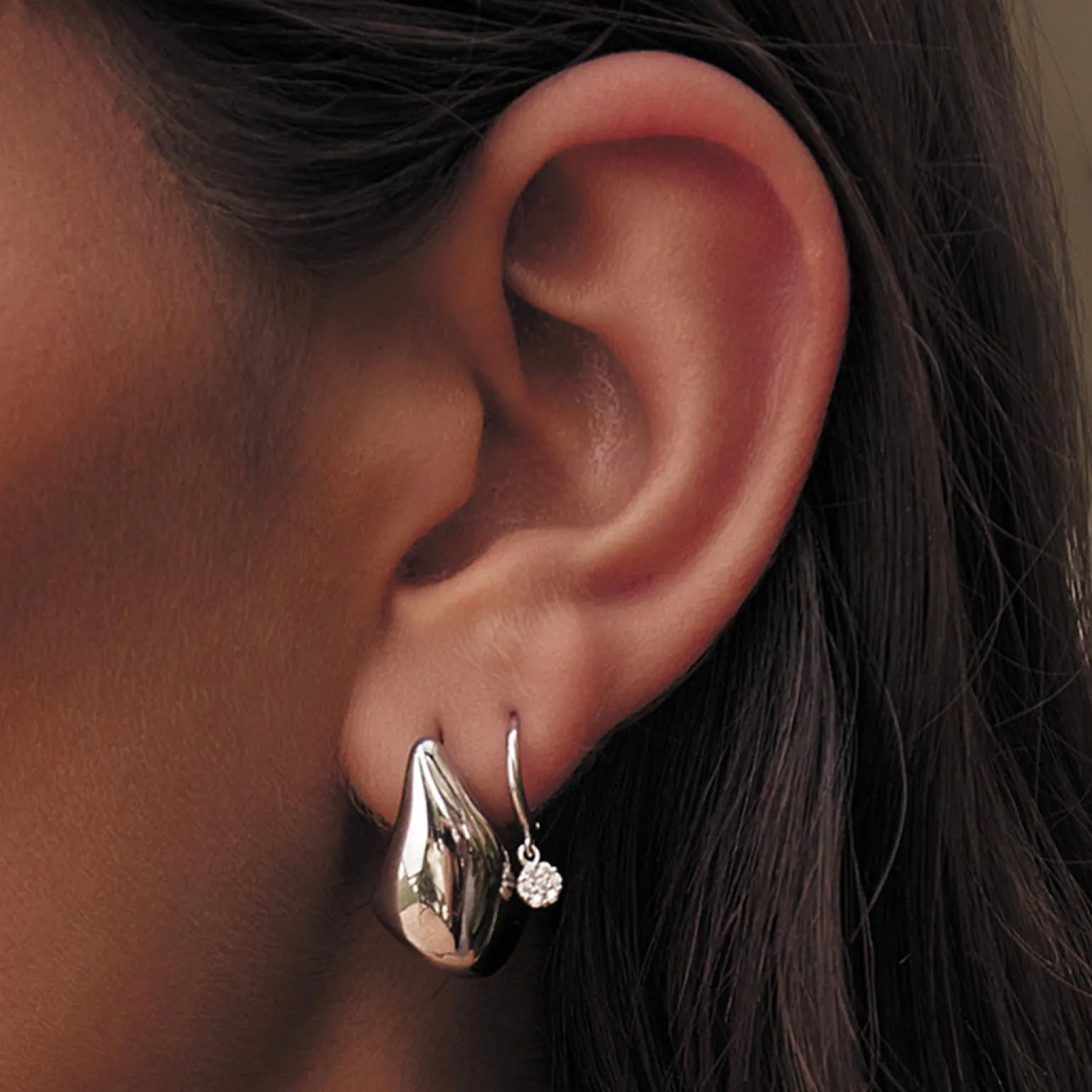 Delphine Silver Earrings