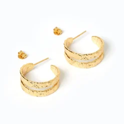 Elodi Gold Hoop Earrings