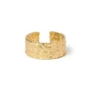 Eros Gold Textured Ring - Large