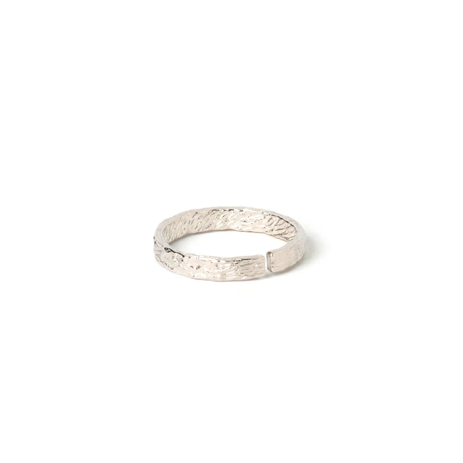 Eros Silver Textured Ring - Small