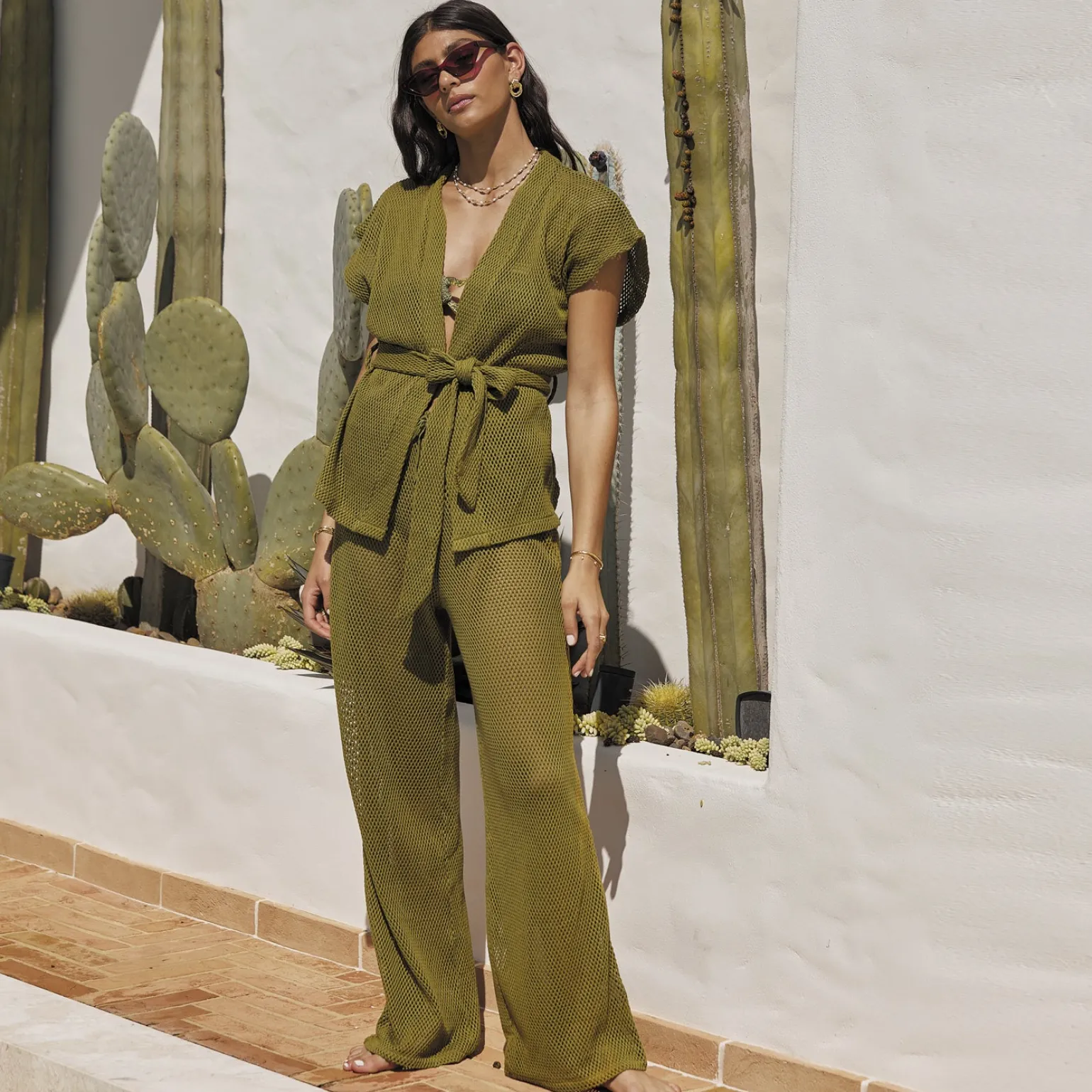 Ferrara Pants Set - Pistachio