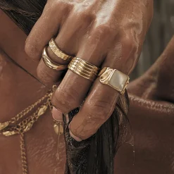 Fez Gold and Pearl Ring