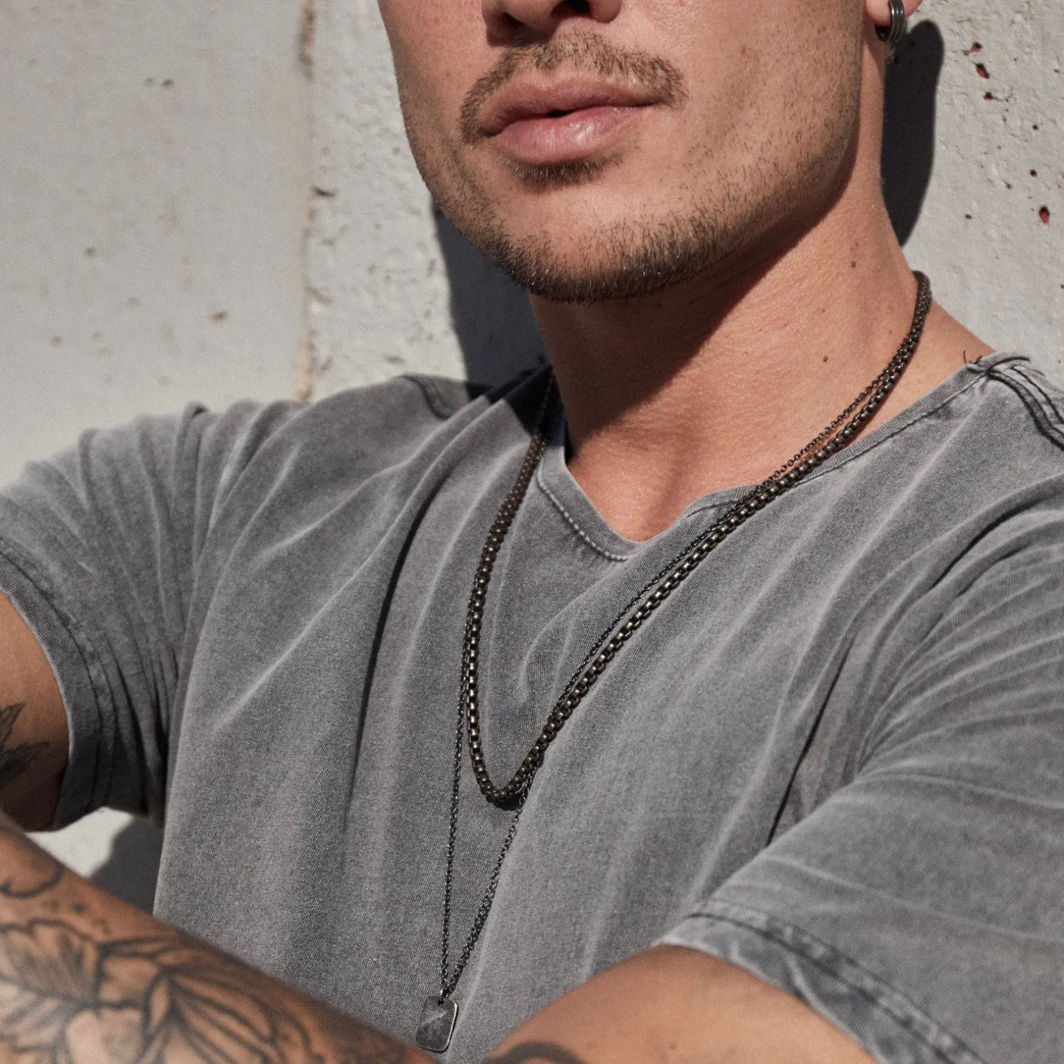 Flame Men's Chain Necklace
