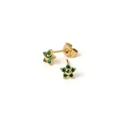 Gardenia Studs - Emerald