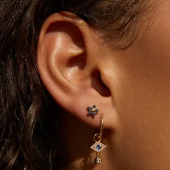 Gardenia Studs - Sapphire