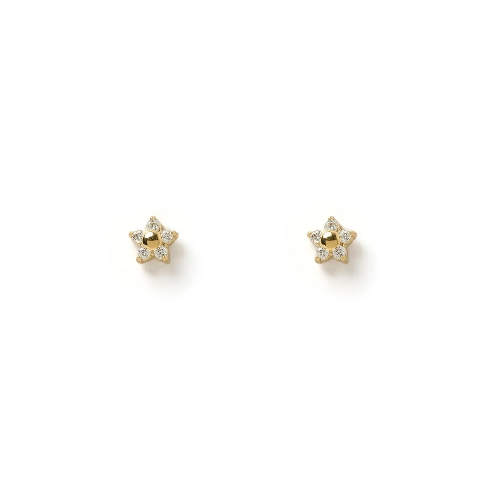 Gardenia Studs - Stone