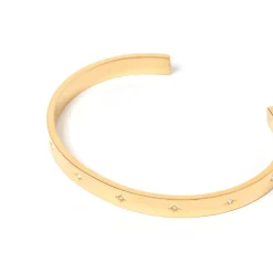 Gemma Gold Cuff Bracelet