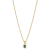Gia Gold Necklace - Emerald
