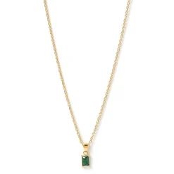 Gia Gold Necklace - Emerald