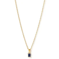 Gia Gold Necklace - Sapphire