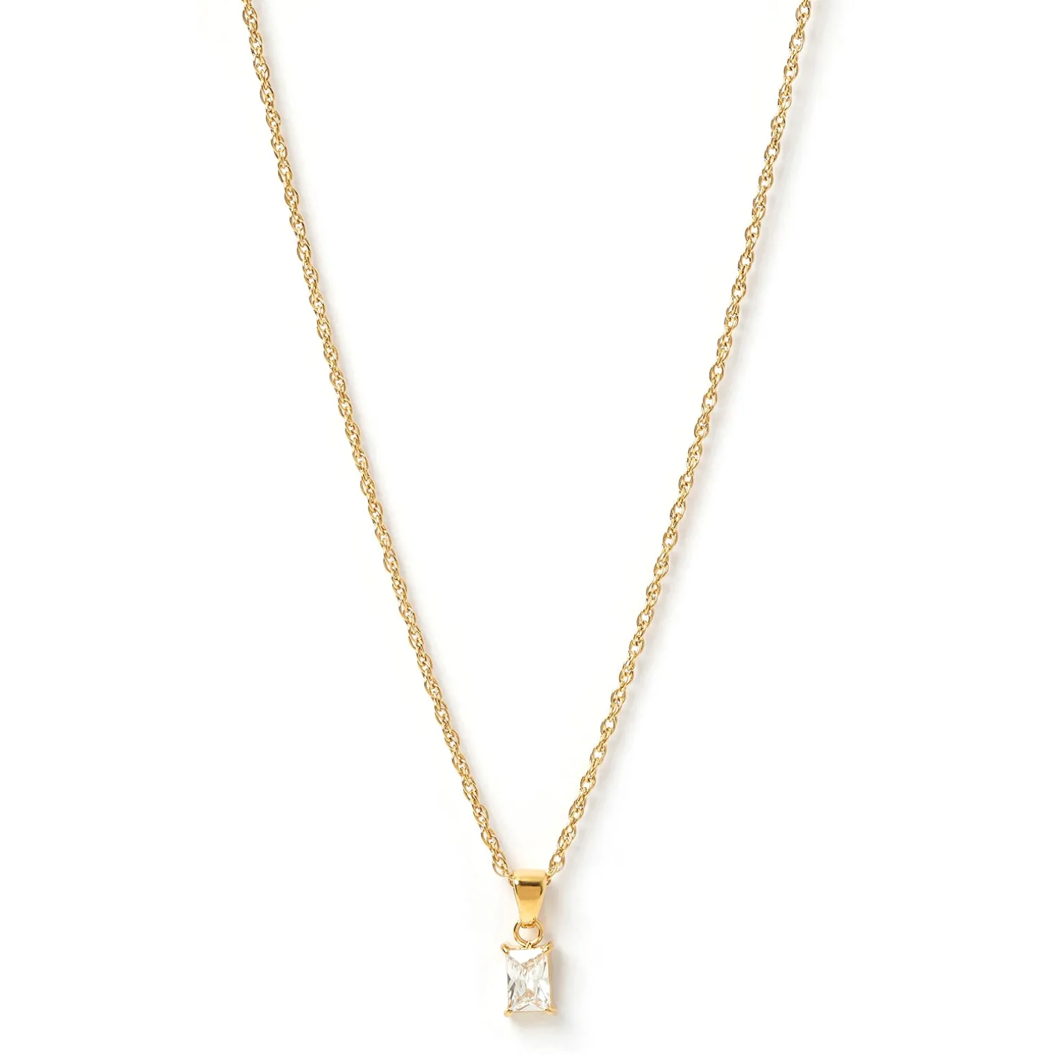 Gia Gold Necklace - Stone