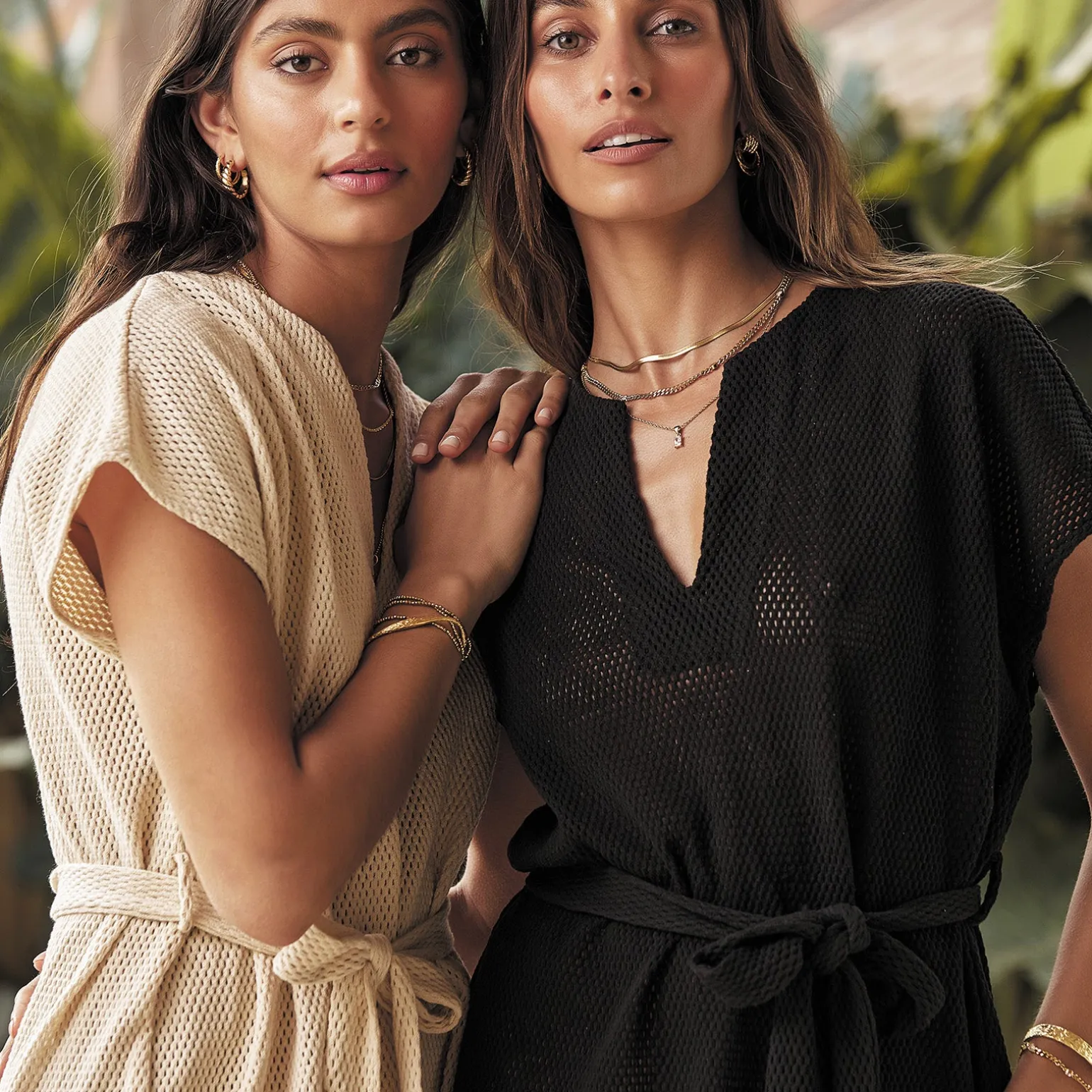 Gia Gold Necklace - Stone