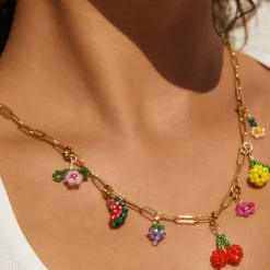 Grape Beaded Charm