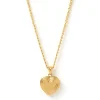 Heart Gold Locket Necklace