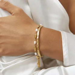 Helios Gold Cuff Bracelet