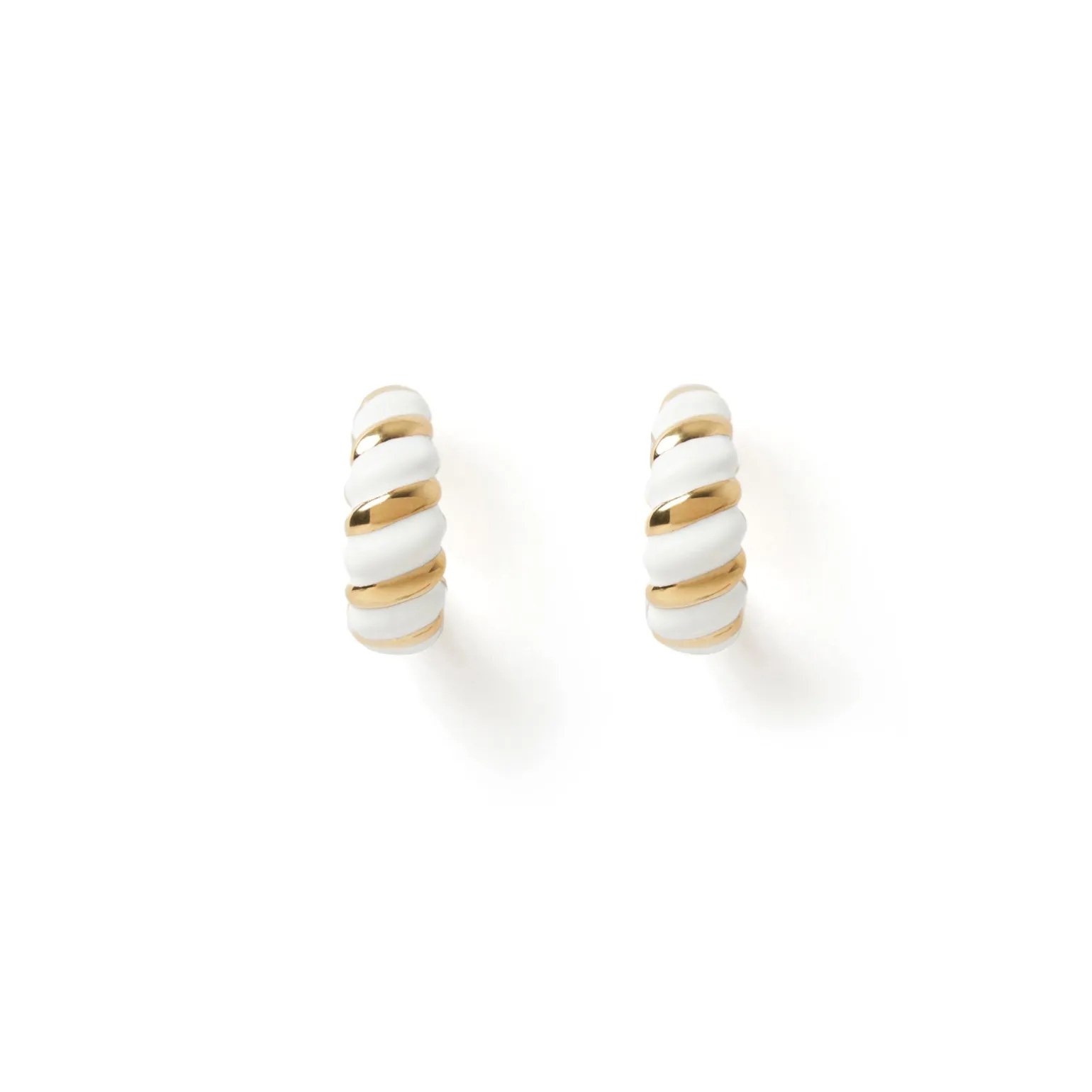 Hudson Gold and Enamel Hoops