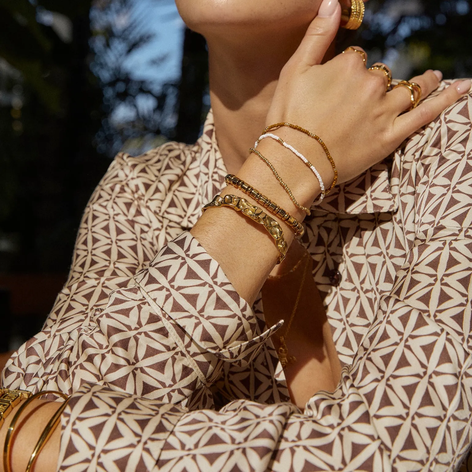 Hunter Gold Cuff Bracelet
