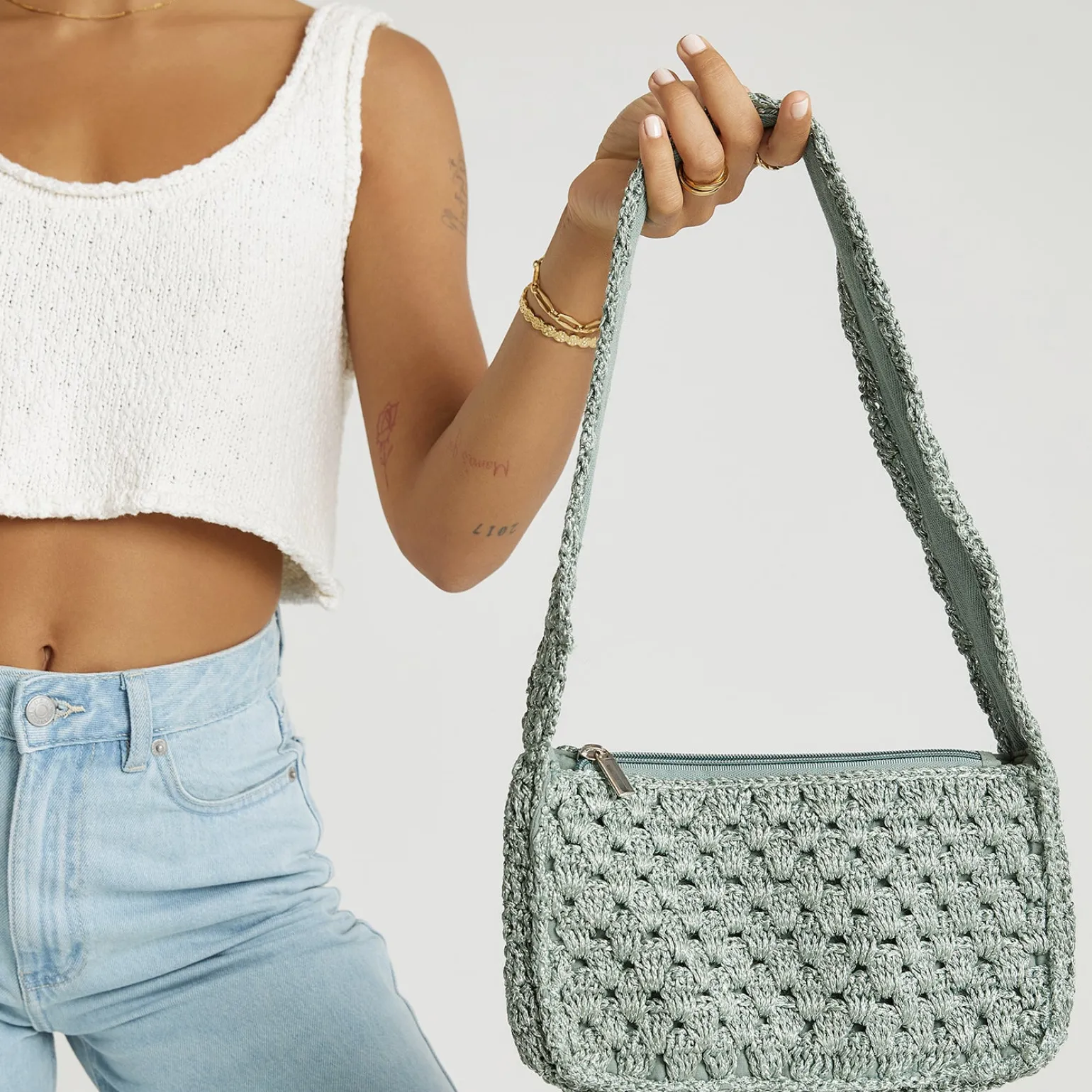 India Hand Bag - Matcha