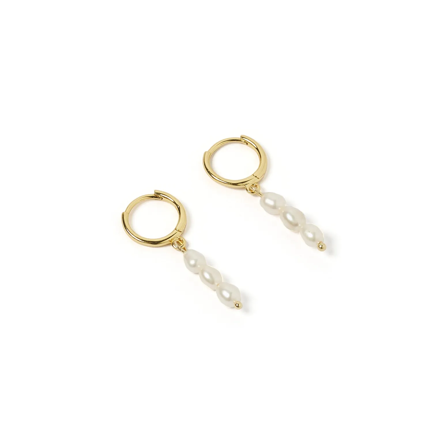 Indiana Gold and Pearl Earrings