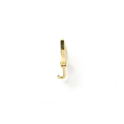 Initial Gold Charm Earring