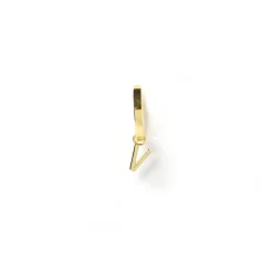 Initial Gold Charm Earring