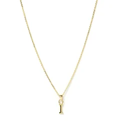 Initial Gold Charm Necklace
