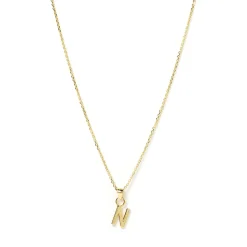 Initial Gold Charm Necklace