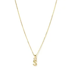 Initial Gold Charm Necklace