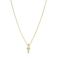 Initial Gold Charm Necklace