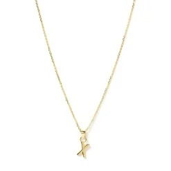 Initial Gold Charm Necklace