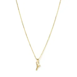 Initial Gold Charm Necklace