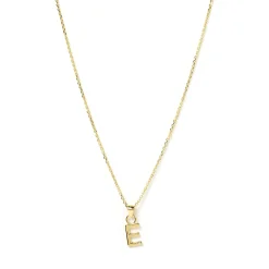 Initial Gold Charm Necklace