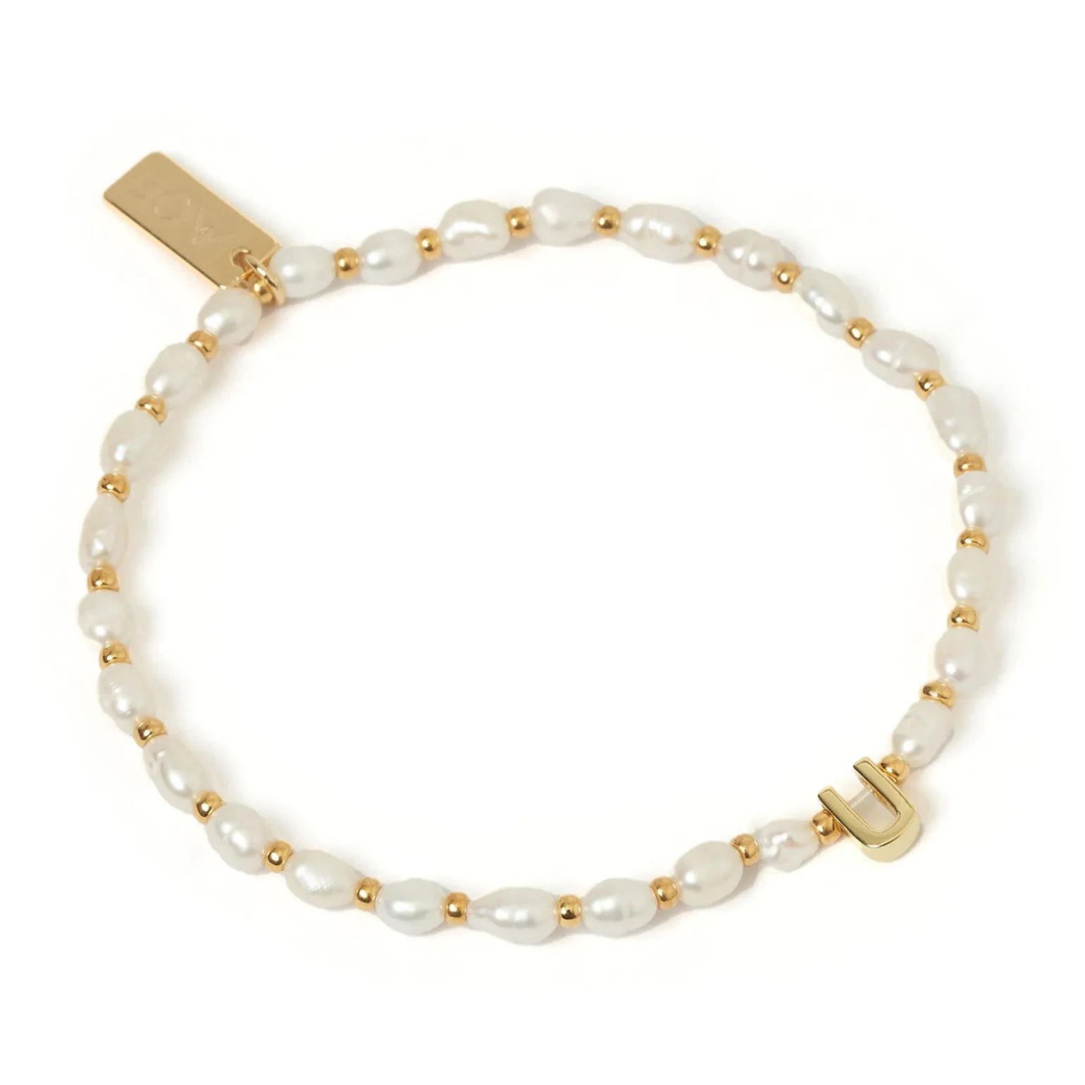 Initial Pearl Bracelet