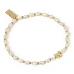 Initial Pearl Bracelet