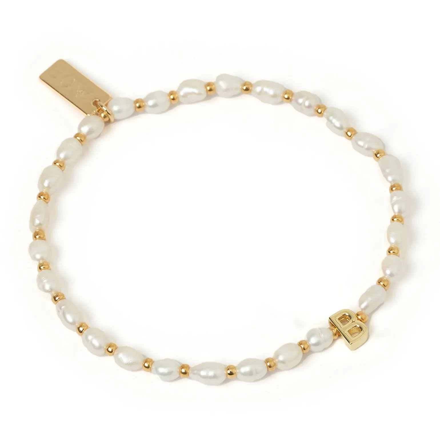 Initial Pearl Bracelet
