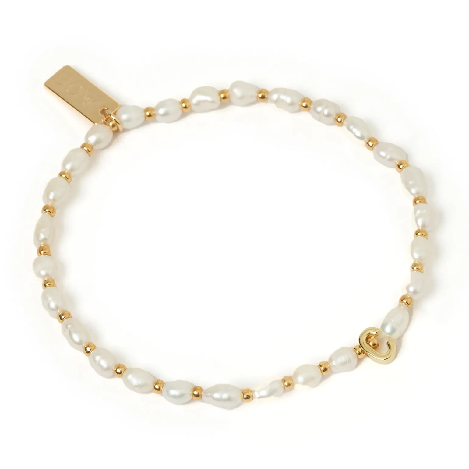 Initial Pearl Bracelet