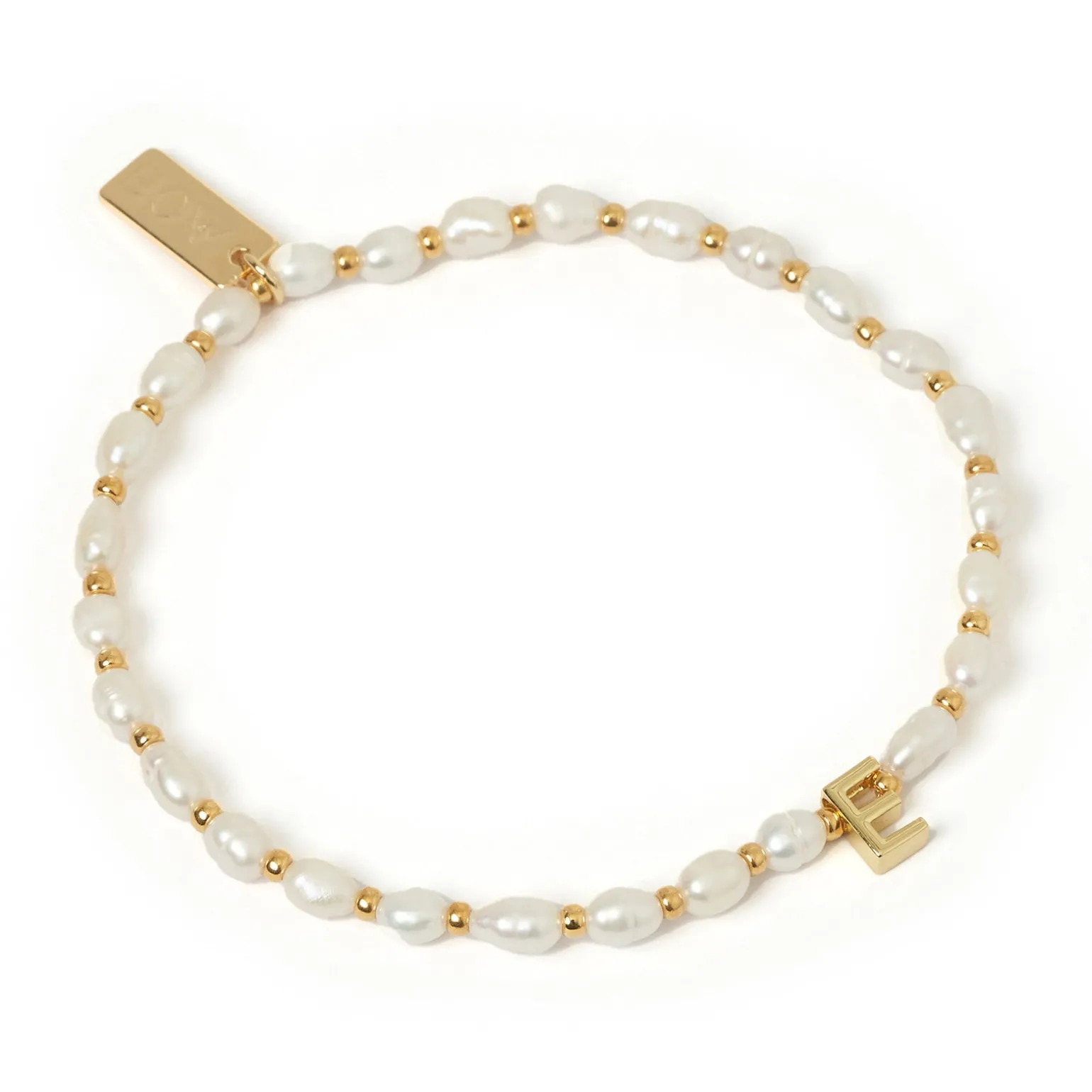 Initial Pearl Bracelet