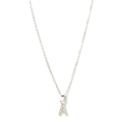 Initial Silver Charm Necklace