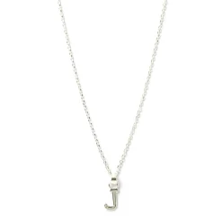 Initial Silver Charm Necklace