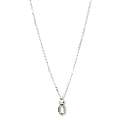 Initial Silver Charm Necklace