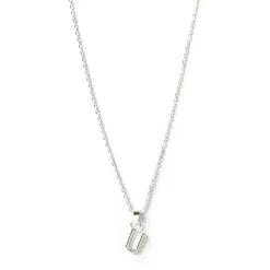 Initial Silver Charm Necklace