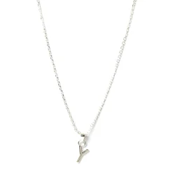 Initial Silver Charm Necklace