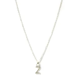 Initial Silver Charm Necklace